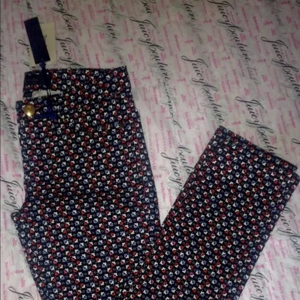 Juicy Couture Girls Regal Geo Print Skinny Jean 12
